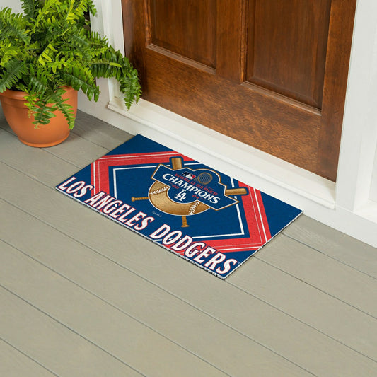 Team Sports America Essential - Los Angeles Dodgers PVC Mat COLOR, World Series Champions 2024