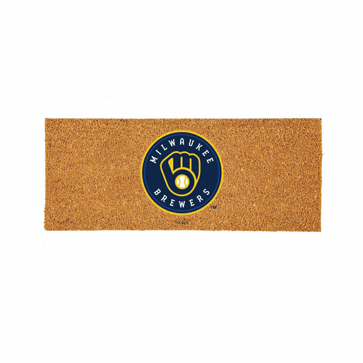 Team Sports America Essential - Milwaukee Brewers Extra Large Full Color Coir Mat, 60"x24"