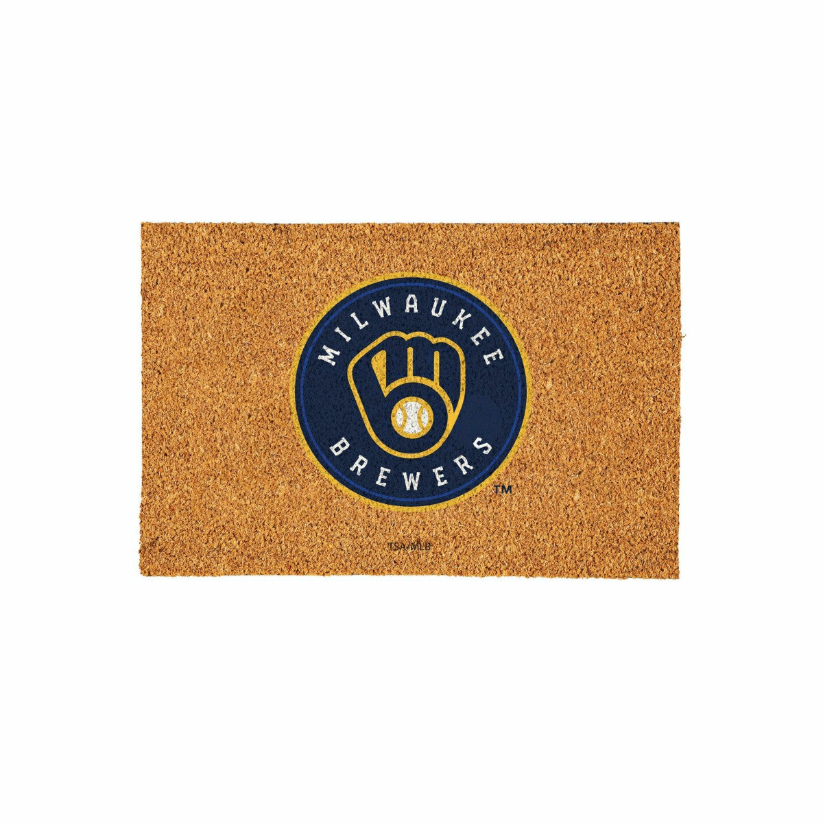 Team Sports America Trending - Milwaukee Brewers Large Full Color Coir Mat, 36"x24"