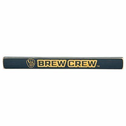 Team Sports America Value - Milwaukee Brewers Engraved Wood Sign, 1.5" x 18"