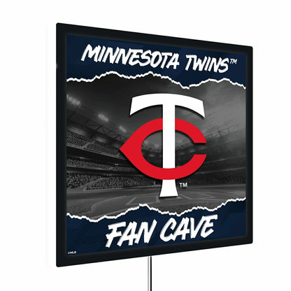 Team Sports America Trending - Minnesota Twins 23"H x 23"L LED Wall Decor, Edgelite, Square