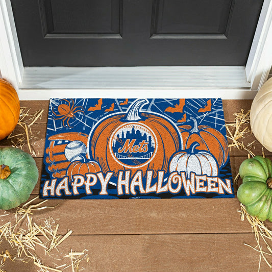 Team Sports America Exclusive - New York Mets Halloween PVC Mat, 28"x16"