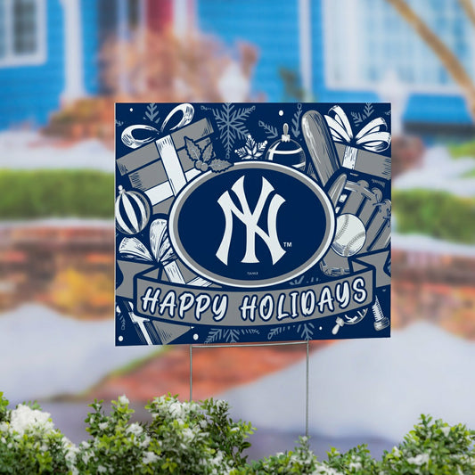 Team Sports America Signature - New York Yankees Yard Sign, Holiday