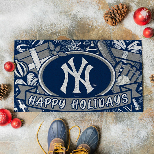 Team Sports America Value - New York Yankees Holiday PVC Mat, 28"x16"