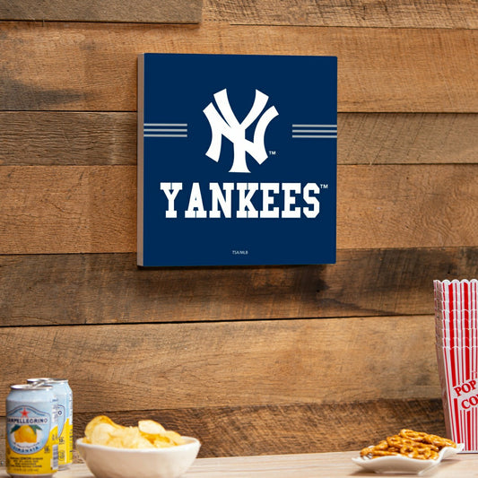 Team Sports America Recommended - New York Yankees Wood Wall Sign, 12x12