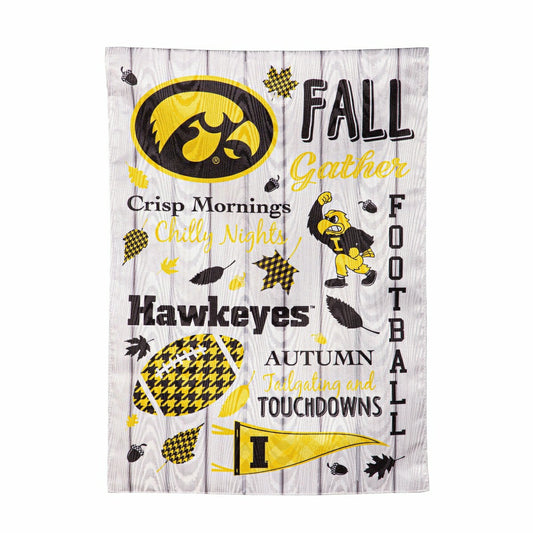 Team Sports America Signature - University of Iowa, Moire Flag, GDN, Fall Seasonal