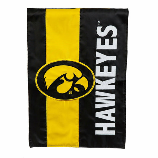 Team Sports America Signature - University of Iowa Embellished Garden Flag