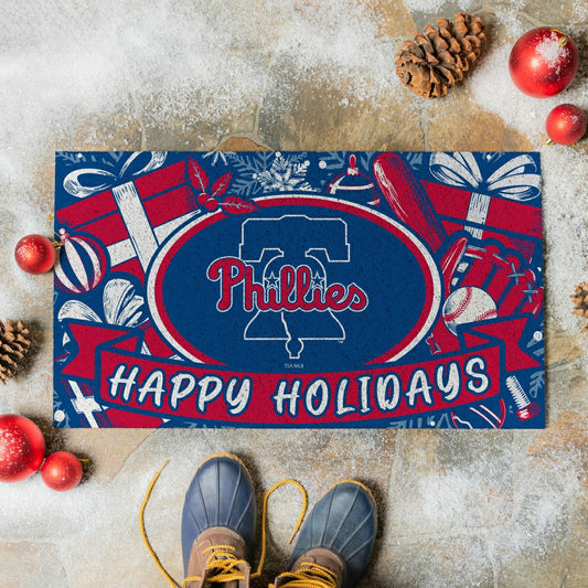 Team Sports America Classic - Philadelphia Phillies Holiday PVC Mat, 28"x16"