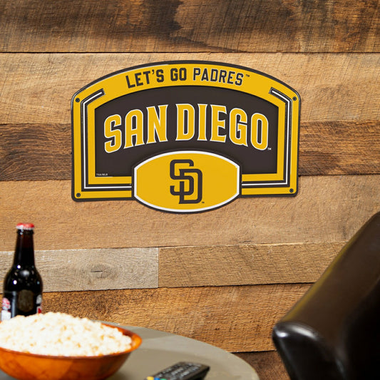 Team Sports America Trending - San Diego Padres USA Embossed Steel Wall Sign, 11" x 17"