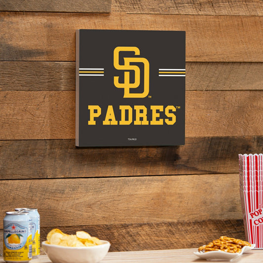 Team Sports America Everyday - San Diego Padres Wood Wall Sign, 12x12