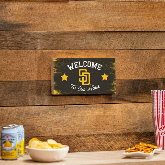 Team Sports America Value - San Diego Padres Wood Wall Sign, 6x11