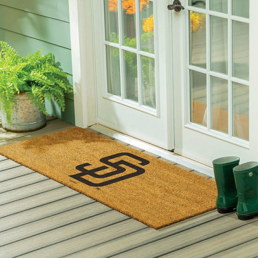 Team Sports America Best Seller - San Diego Padres Extra Large Full Color Coir Mat, 60"x24"