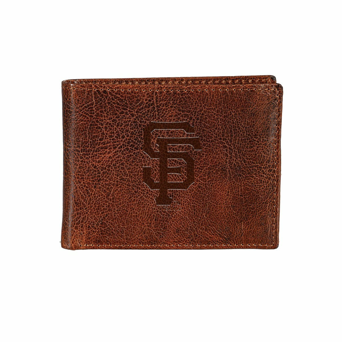 Team Sports America Trending - San Francisco Giants, Embossed 100% Genuine Tumbled Leather Passcase B
