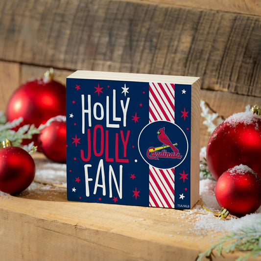 Team Sports America Essential - St Louis Cardinals Block, Holiday, 6x6