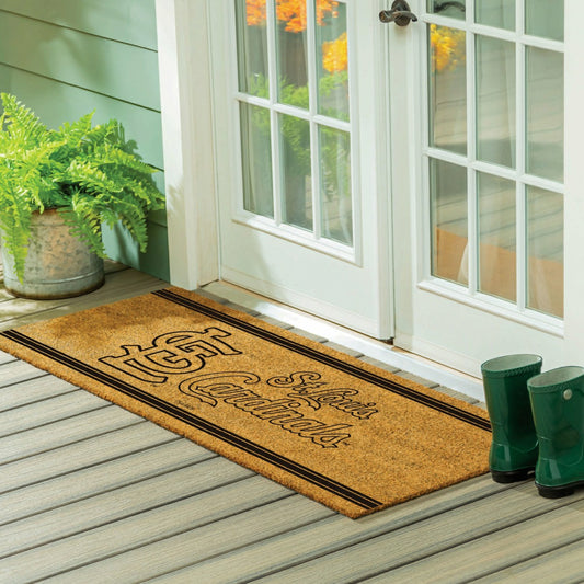 Team Sports America Signature - St Louis Cardinals Extra Large One Color Coir Mat, 60"x24"