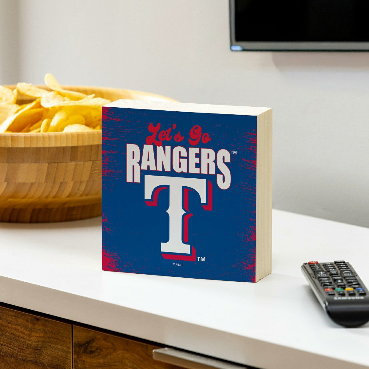 Team Sports America Essential - Texas Rangers Plock, Down Home Fans, 6x6