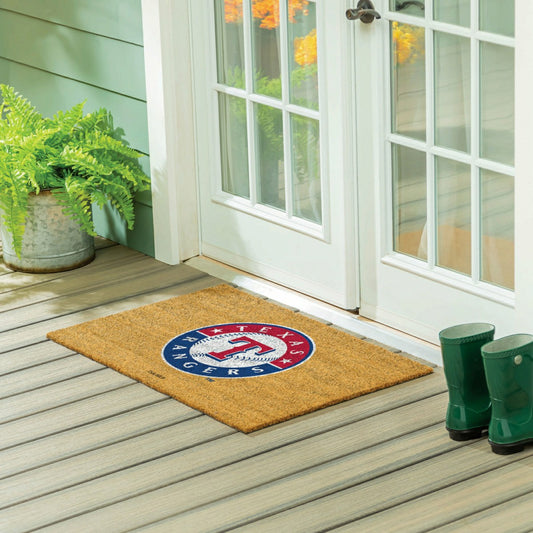 Team Sports America Value - Texas Rangers Large Full Color Coir Mat, 36"x24"