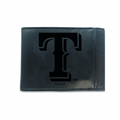 Team Sports America Classic - Texas Rangers Front Pocket Wallet w/ RFID Blocking Black