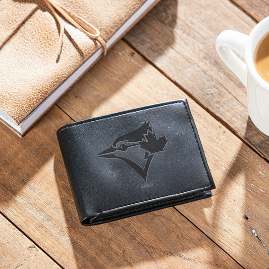 Team Sports America Recommended - Toronto Blue Jays Bi-Fold Wallet Black