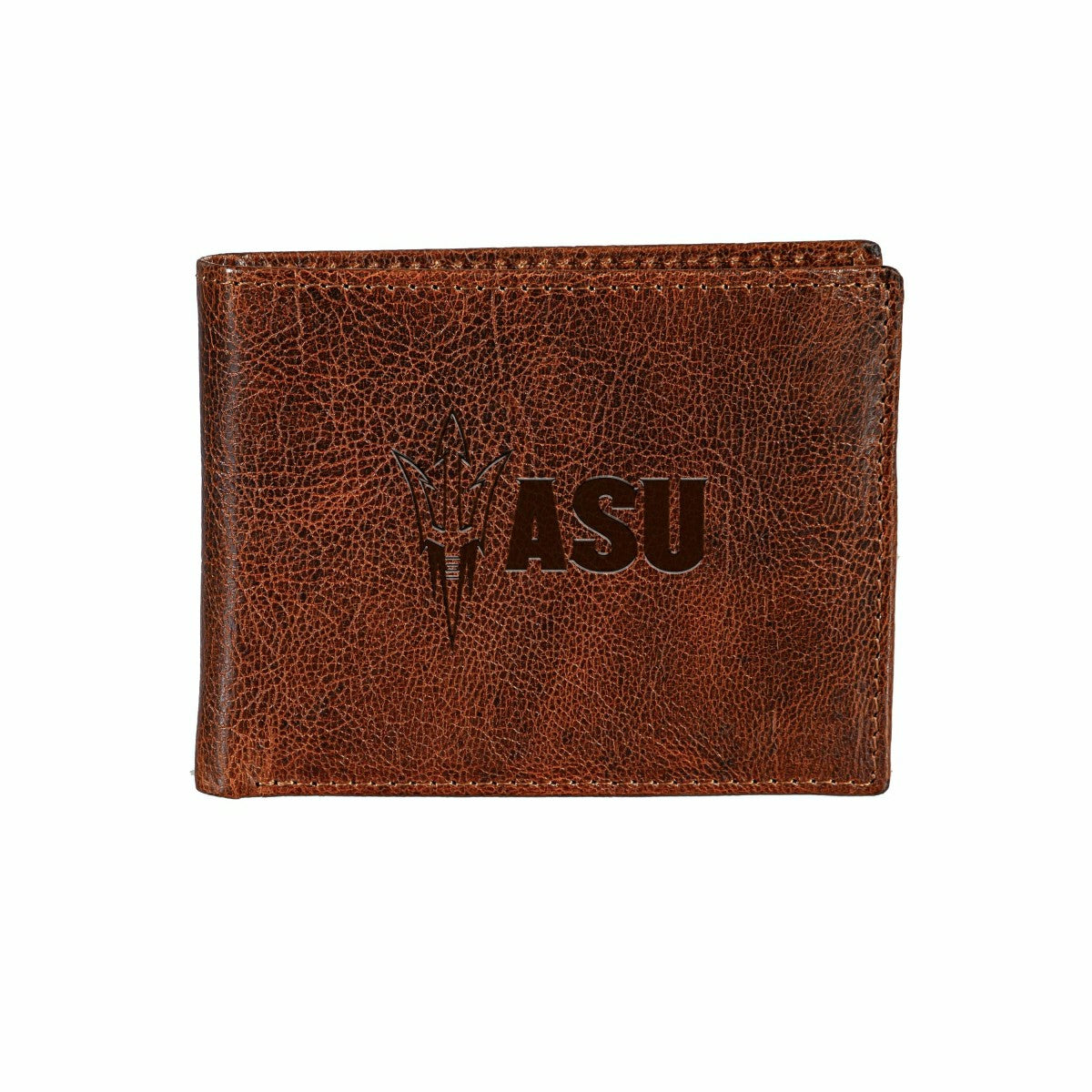 Team Sports America Signature - Arizona State University, Embossed 100% Genuine Tumbled Leather Passca