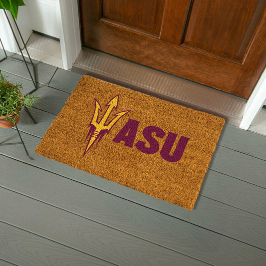 Team Sports America Signature - Coir Mat, 16"x28", Arizona State University