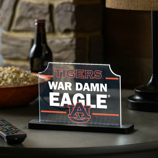 Team Sports America Best Seller - Auburn University College Rectangle Desklite LED Decor
