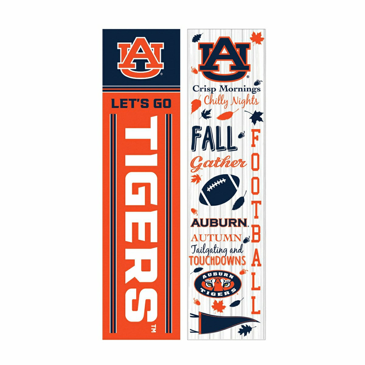 Team Sports America Everyday - 46" Double Sided Leaner, Auburn University, Fall Seasonal