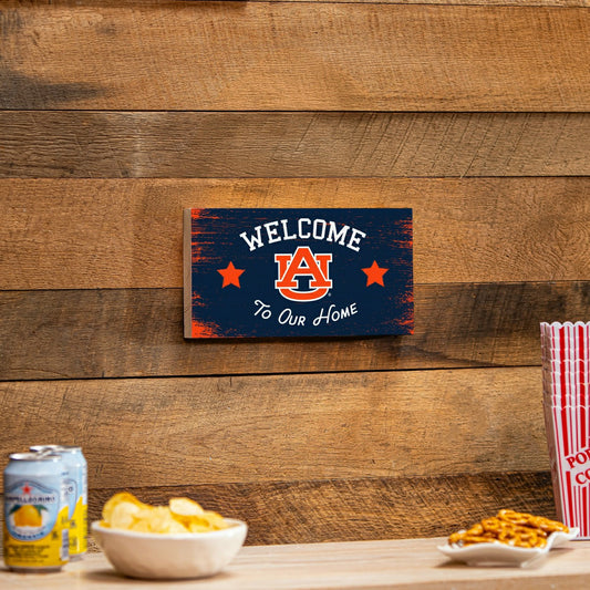 Team Sports America Everyday - Auburn University Wood Wall Sign, 6x11