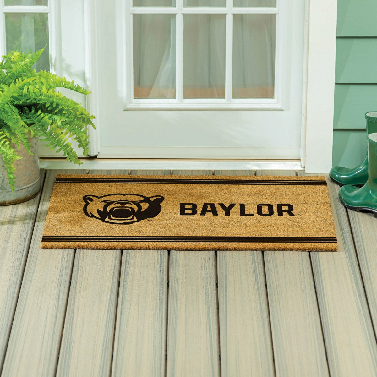 Team Sports America Value - Baylor University Large One Color Coir Mat, 36"x24"