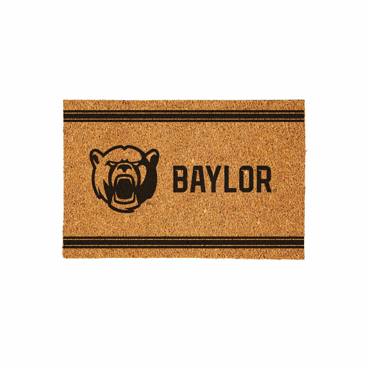 Team Sports America Value - Baylor University Large One Color Coir Mat, 36"x24"
