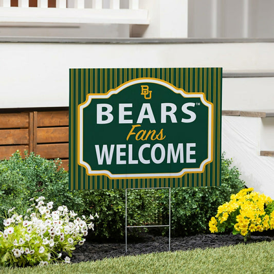Team Sports America Everyday - Baylor University Coroplast Yard Sign, "Fans Welcome"