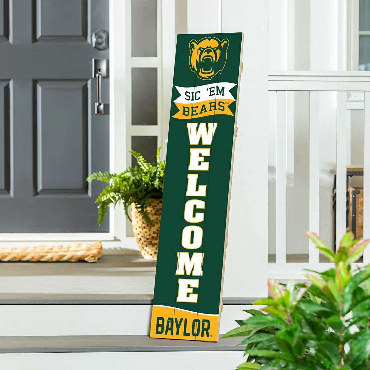 Team Sports America Classic - Baylor University Large Single Sided Leaner, 46"