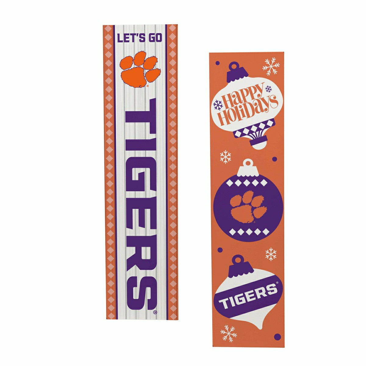 Team Sports America Trending - 47" Double Sided Leaner, Clemson University, Christmas