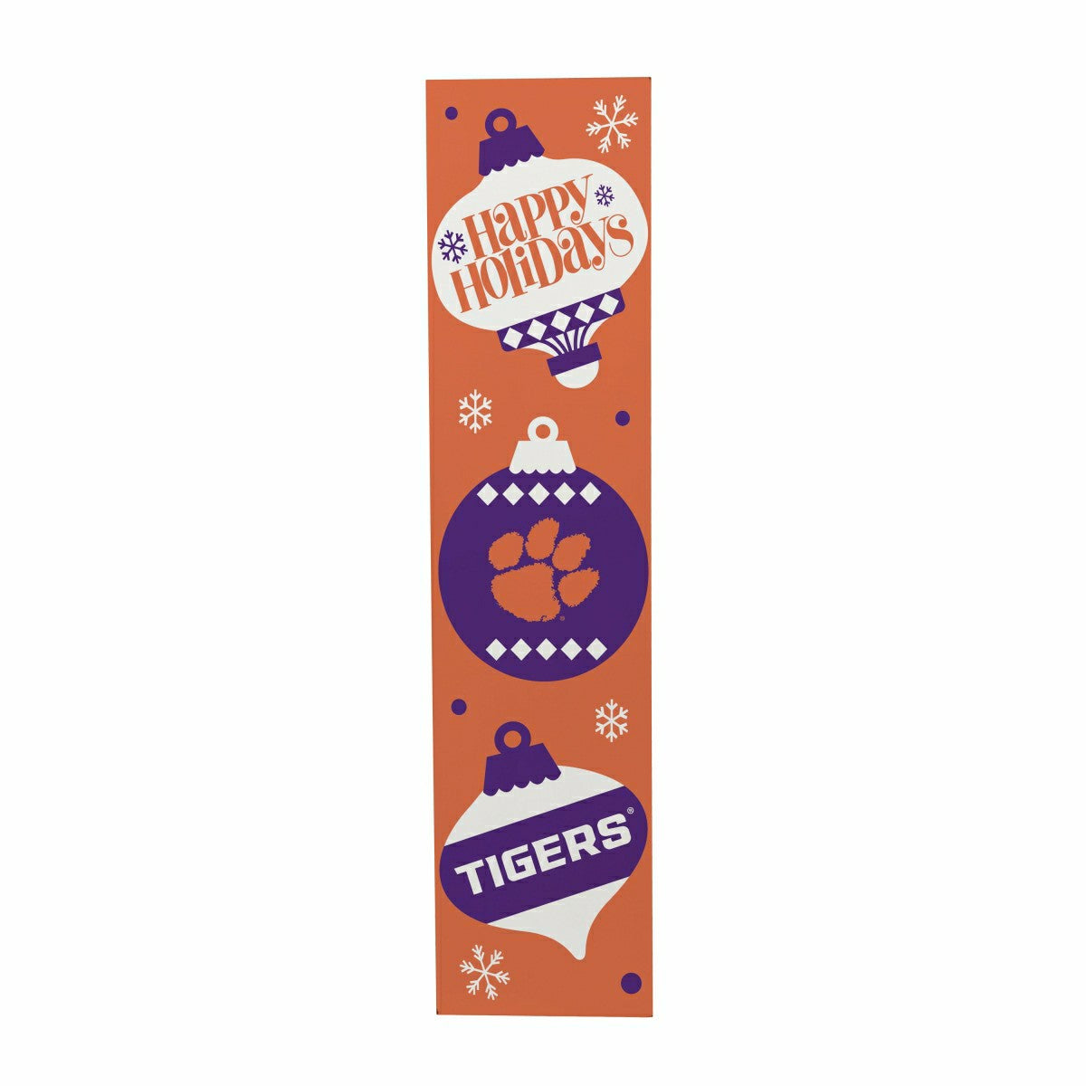 Team Sports America Trending - 47" Double Sided Leaner, Clemson University, Christmas