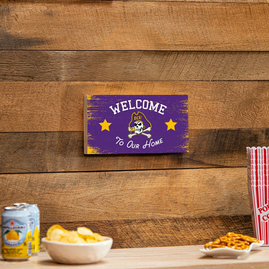 Team Sports America Everyday - East Carolina University Wood Wall Sign, 6x11