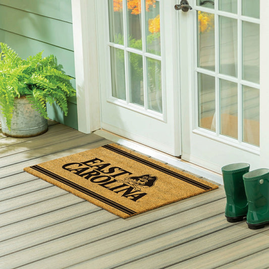 Team Sports America Best Seller - East Carolina University Large One Color Coir Mat, 36"x24"