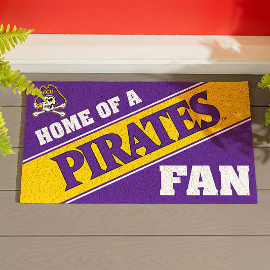 Team Sports America Best Seller - East Carolina University, PVC Mat COLOR, Home of a Fan