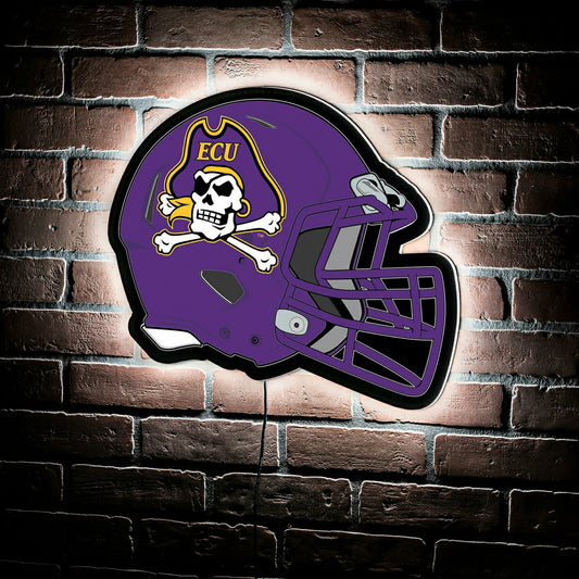 Team Sports America Classic - LED Wall Decor, Helmet, East Carolina University