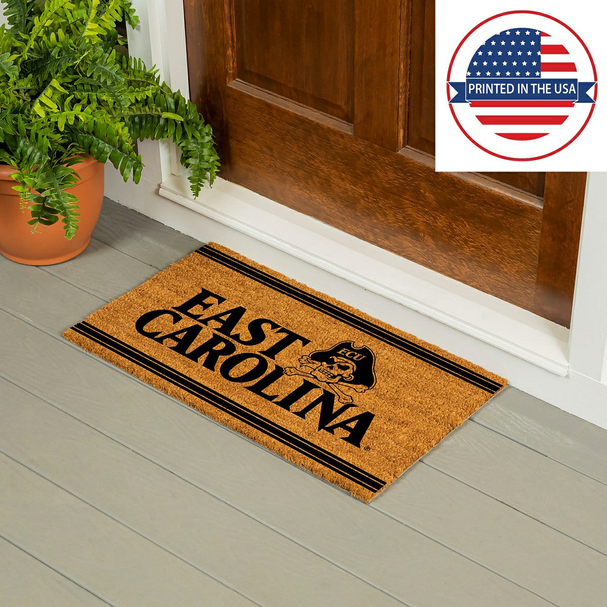 Team Sports America Recommended - East Carolina University, Coir Mat 1C