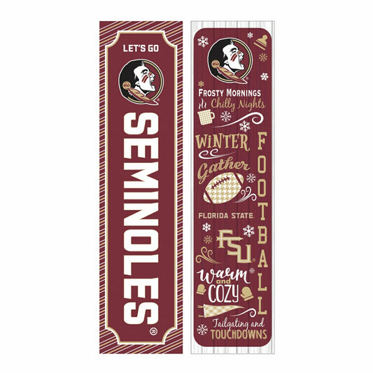 Team Sports America Exclusive - 46" Double Sided Leaner, Florida State University, Winter Seasonal