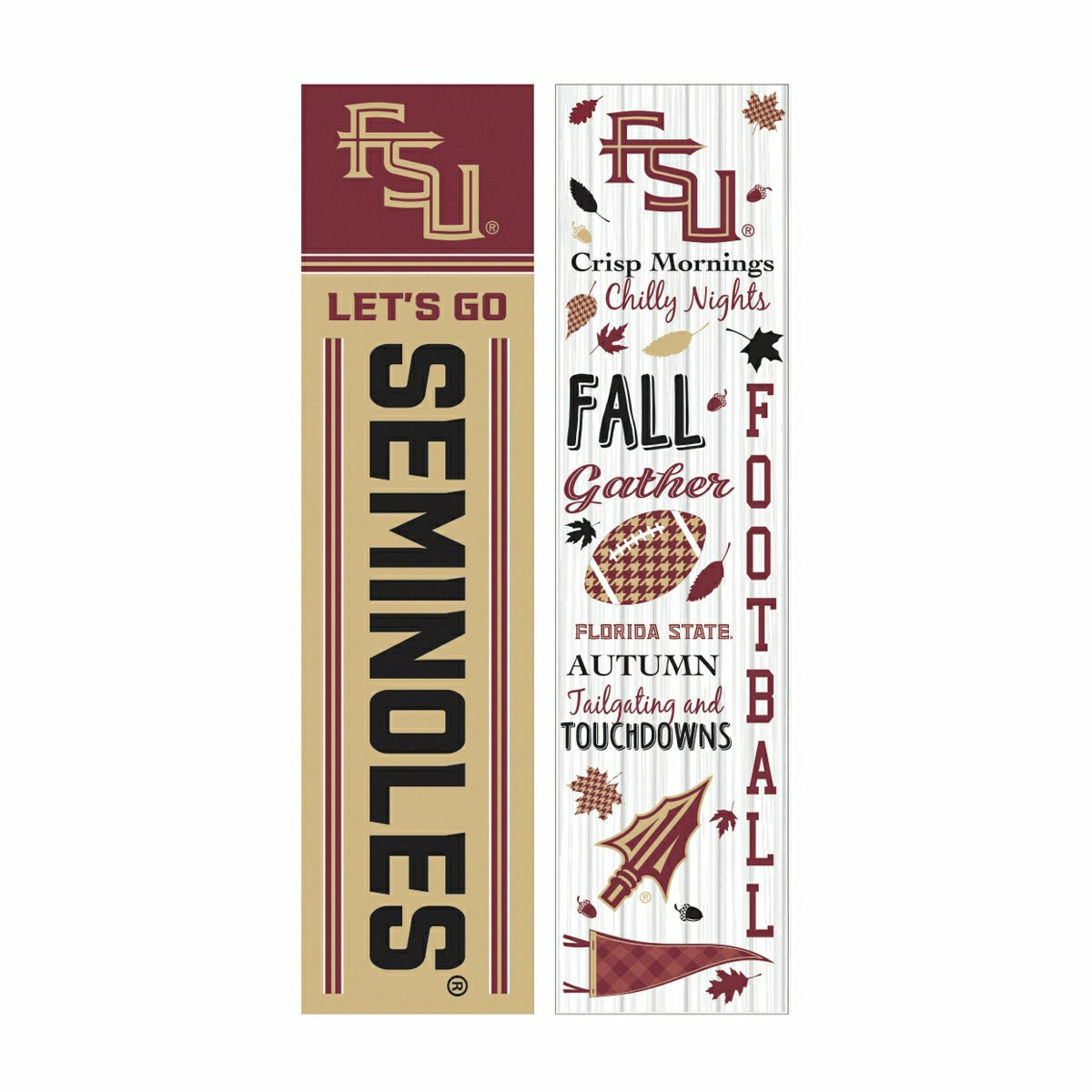 Team Sports America Classic - 46" Double Sided Leaner, Florida State University, Fall Seasonal