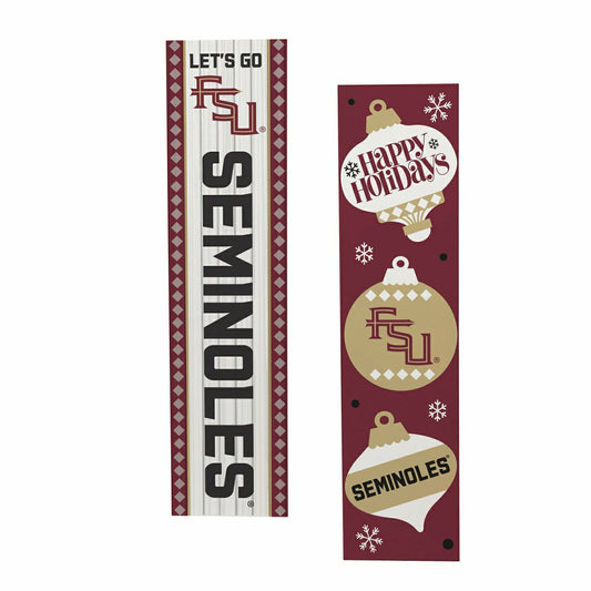 Team Sports America Essential - 47" Double Sided Leaner, Florida State University, Christmas