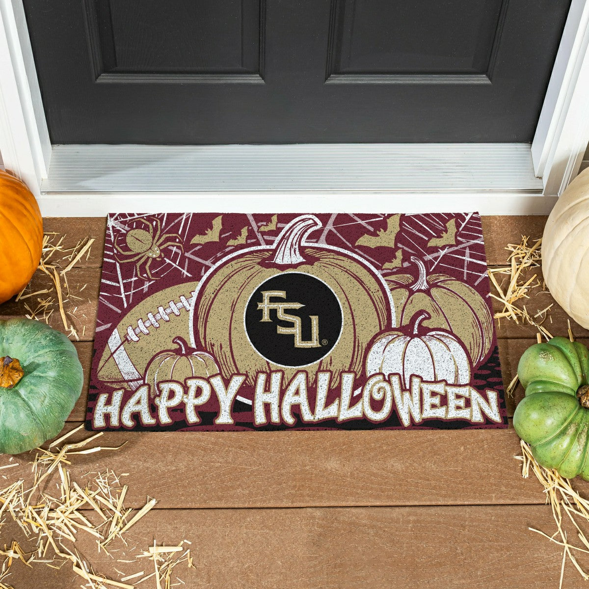 Team Sports America Everyday - Florida State University Halloween PVC Mat, 28"x16"