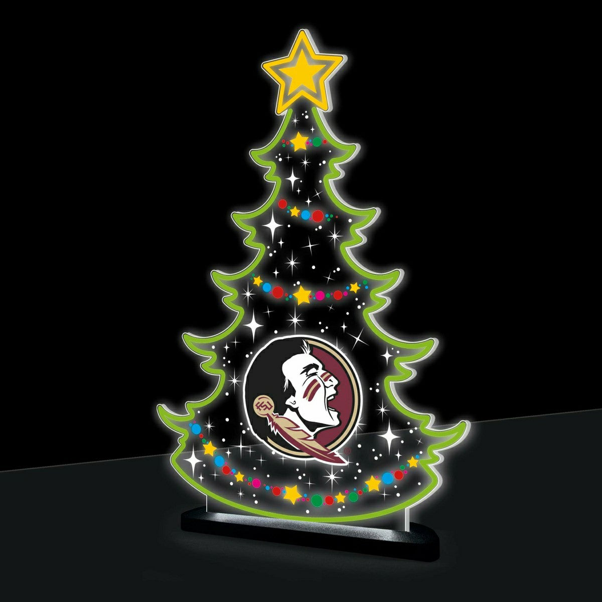 Team Sports America Trending - Florida State University College Holiday Tree Desklite LED Decor
