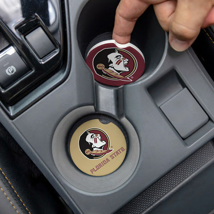Team Sports America Value - Florida State University Car Coaster Set, 2pc