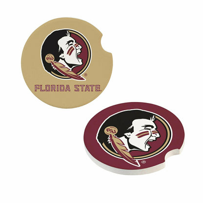 Team Sports America Value - Florida State University Car Coaster Set, 2pc