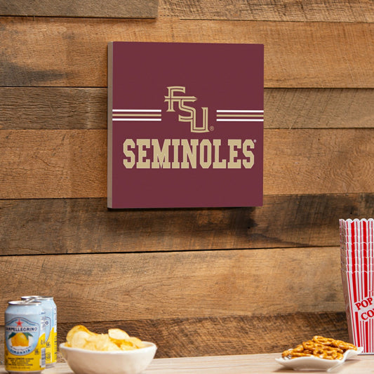 Team Sports America Classic - Florida State University Wood Wall Sign, 12x12