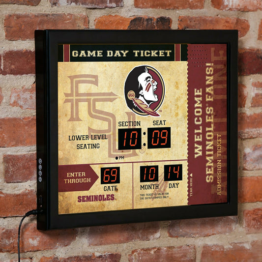 Team Sports America Classic - Scoreboard Wall Clock, Florida State
