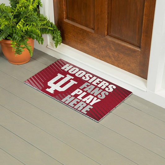 Team Sports America Signature - Indiana University Fan Mat, 28"x16"