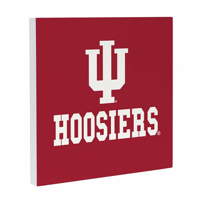 Team Sports America Essential - Indiana University Wood Wall Sign, 12x12
